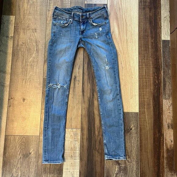 Women's Blue and Navy Jeans - Picture 1 of 3